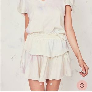 Loveshackfancy Tie Dye Ruffle Skirt (medium)